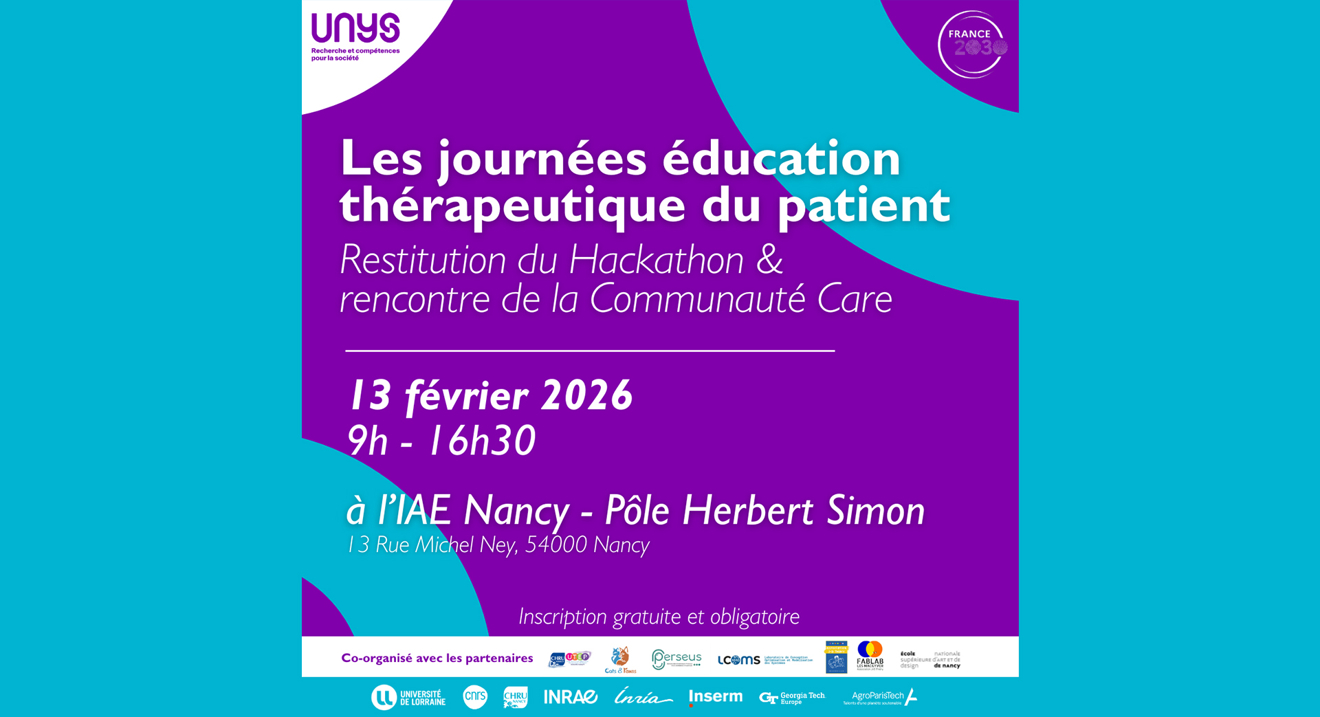 Inscription gratuite mais obligatoire